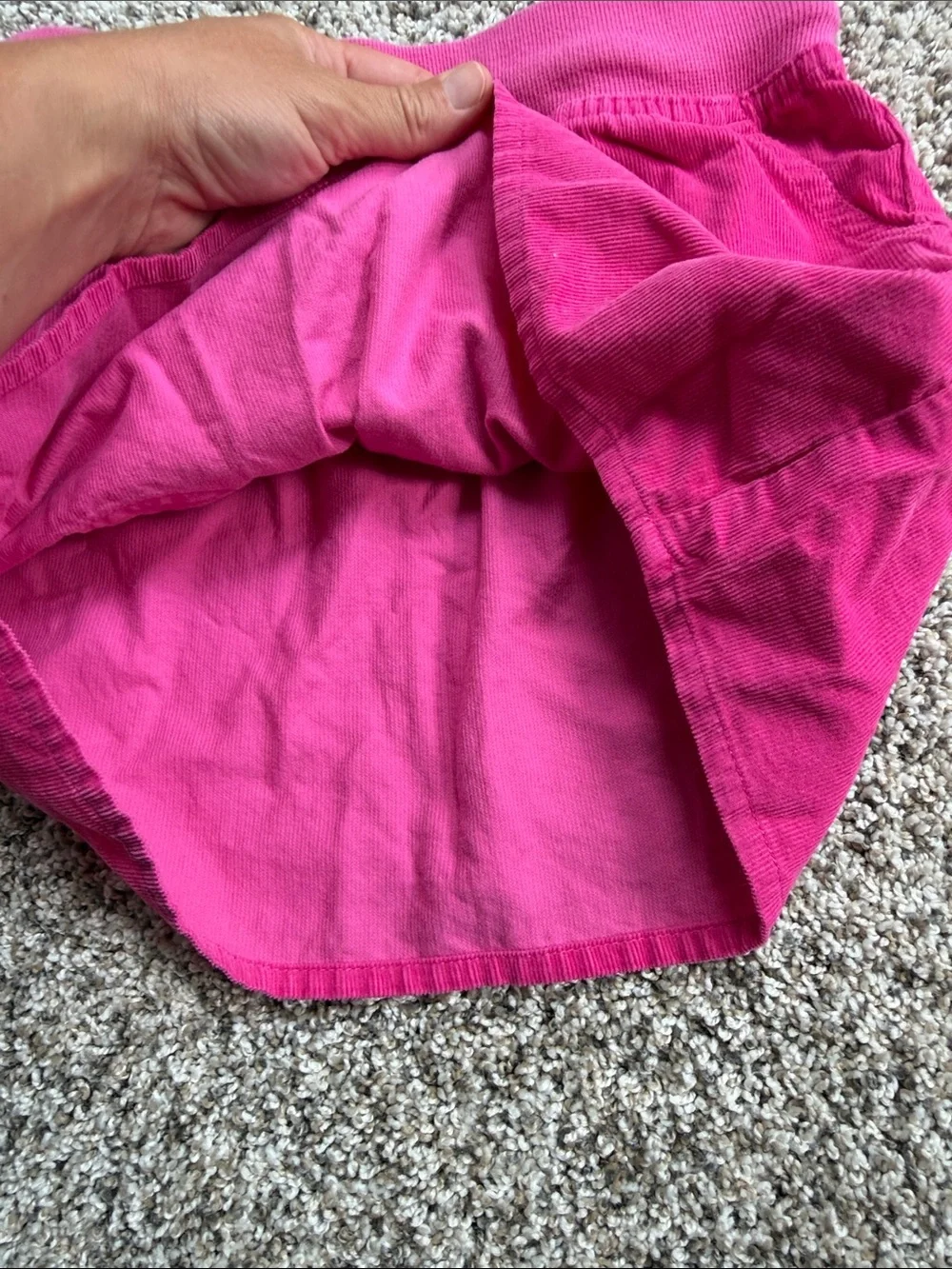 Carter's Hot Pink Corduroy Drawstring Skirt size 7